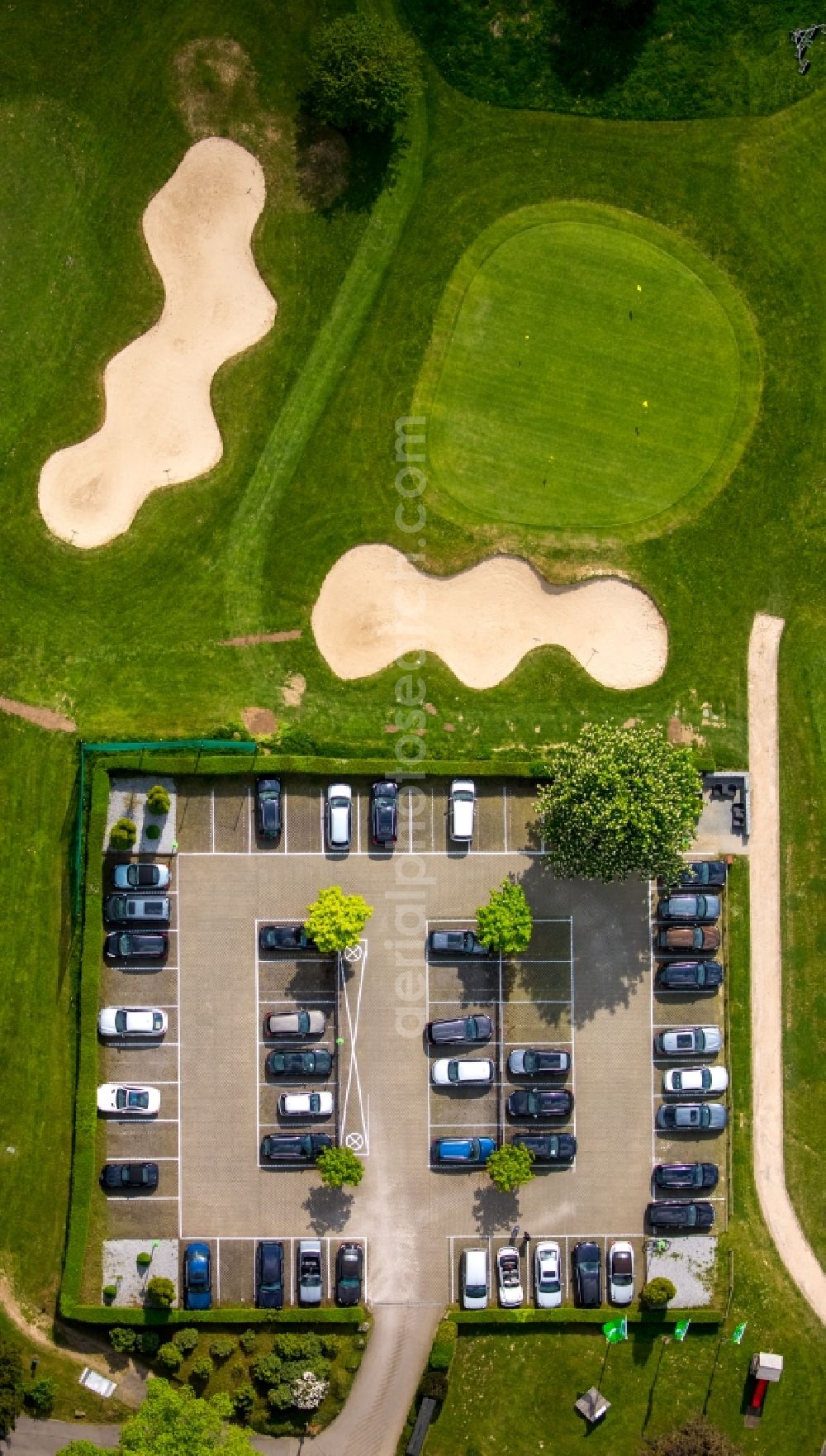 Aerial image Gevelsberg - Grounds of the Golf course at Golfclub Gut Berge in Gevelsberg in the state North Rhine-Westphalia