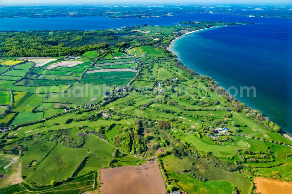 Glücksburg from above - Golf course in Gluecksburg in Schleswig-Holstein