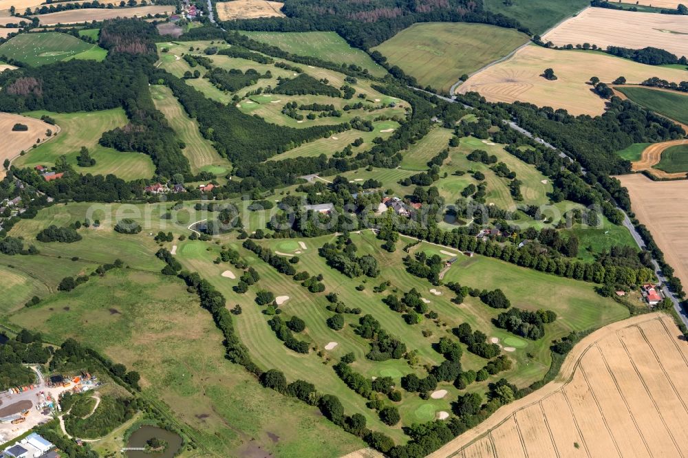 Aerial image Schashagen - Grounds of the Golf course at Golf Club Brodauer Muehle e.V. in Schashagen in the state Schleswig-Holstein, Germany