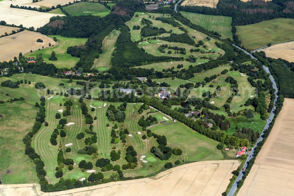 Aerial photograph Schashagen - Grounds of the Golf course at Golf Club Brodauer Muehle e.V. in Schashagen in the state Schleswig-Holstein, Germany