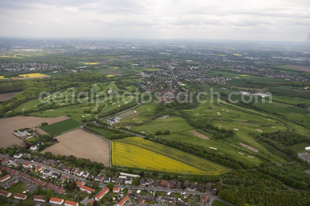 Aerial photograph Frohlinde - The golf course golf club in Castrop-Rauxel Frohlinde in the state of North Rhine-Westphalia