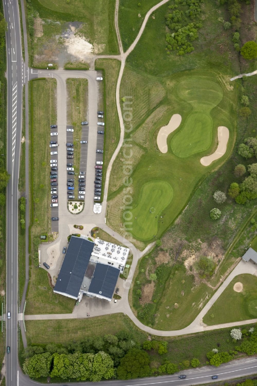 Frohlinde from above - The golf course golf club in Castrop-Rauxel Frohlinde in the state of North Rhine-Westphalia