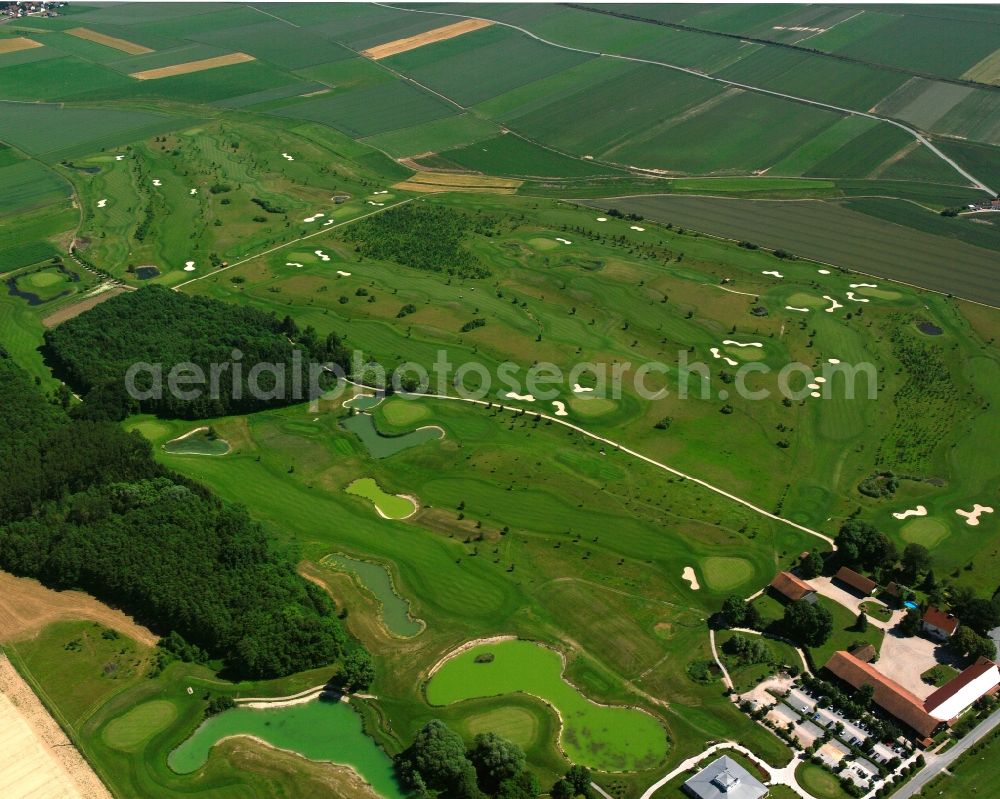 Aerial image Fruhstorf - Grounds of the Golf course at Golf-Club Gaeuboden e.V. in Fruhstorf in the state Bavaria, Germany