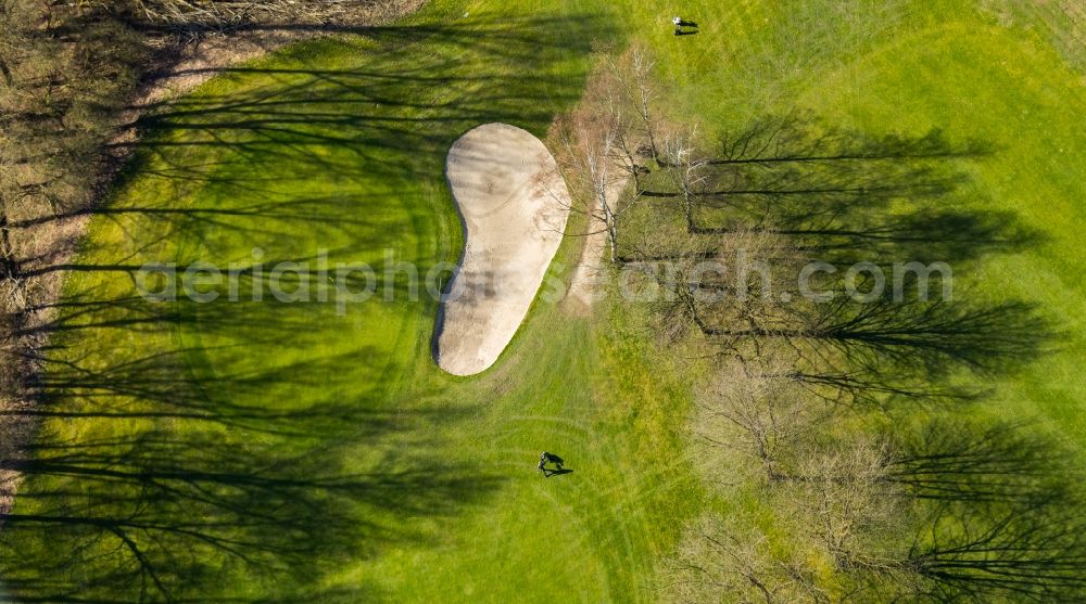 Aerial photograph Hünxe - Grounds of the Golf course at of Golf Club Huenxerwald e.V. on Hardtbergweg in Huenxe in the state North Rhine-Westphalia, Germany