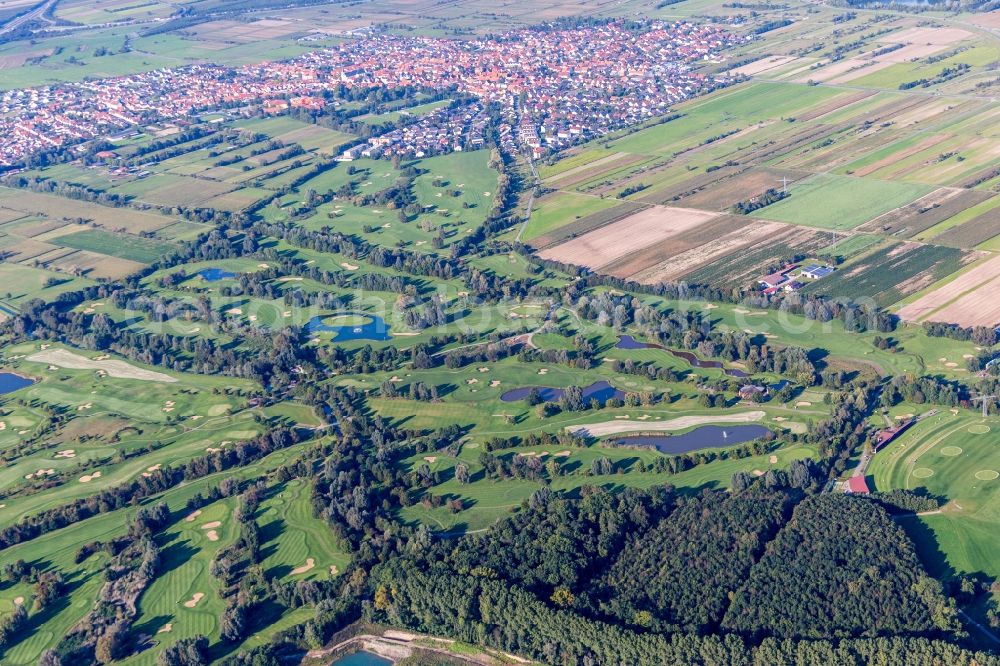 Aerial photograph Sankt Leon-Rot - Grounds of the Golf course at of Golf Club St. Leon-Rot in Sankt Leon-Rot in the state Baden-Wurttemberg, Germany