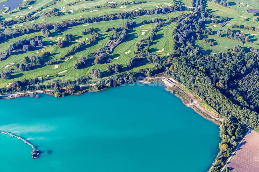 Aerial image Sankt Leon-Rot - Grounds of the Golf course at of Golf Club St. Leon-Rot in Sankt Leon-Rot in the state Baden-Wurttemberg, Germany