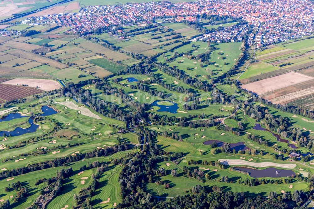 Aerial photograph Sankt Leon-Rot - Grounds of the Golf course at of Golf Club St. Leon-Rot in Sankt Leon-Rot in the state Baden-Wurttemberg, Germany