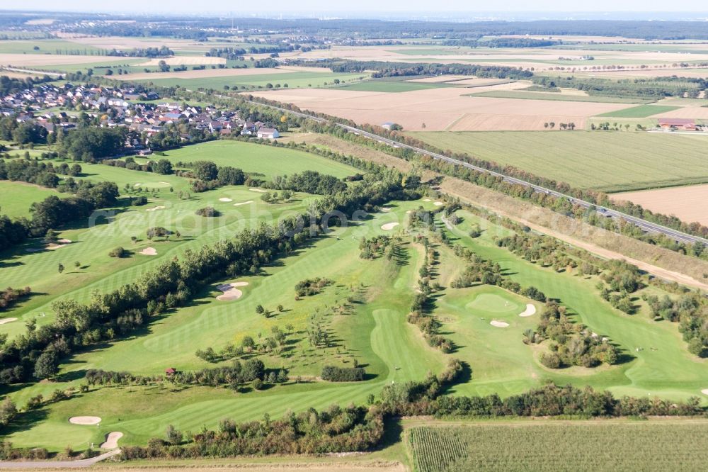 Swisttal from above - Grounds of the Golf course at Golf Club Schloss Miel in the district Miel in Swisttal in the state North Rhine-Westphalia, Germany