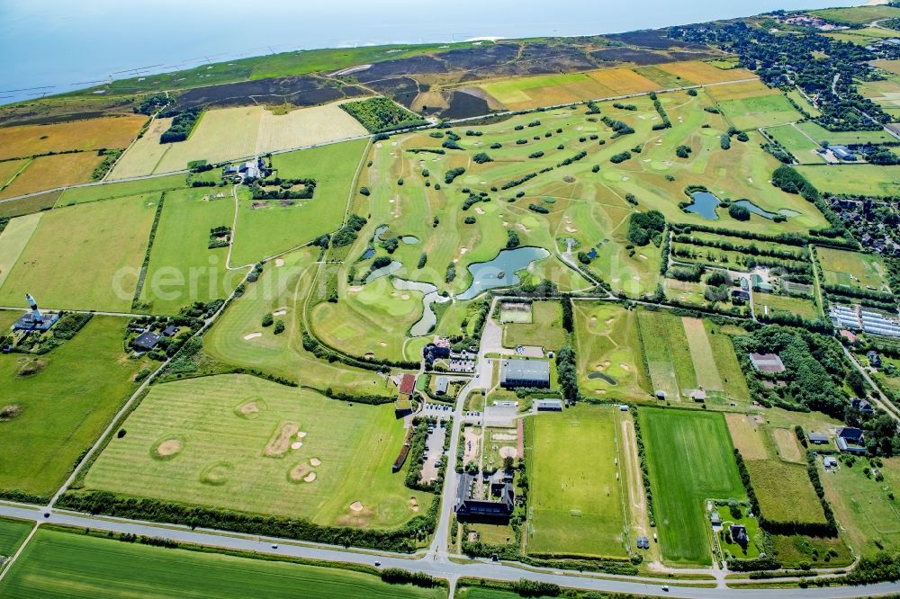 Wenningstedt-Braderup (Sylt) from above - Grounds of the Golf course at Golf-Club Sylt e.V. in the district Westerland in Wenningstedt-Braderup (Sylt) on the island of Sylt in the state Schleswig-Holstein, Germany