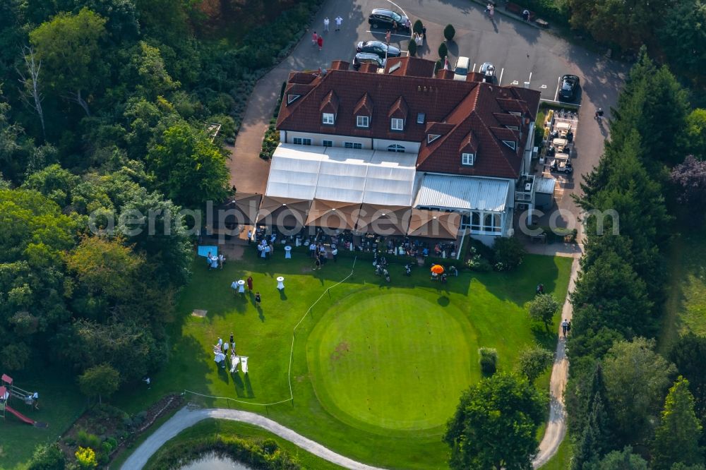 Aerial image Würzburg - Grounds of the Golf course at of Golf Club Wuerzburg e.V. in the district Heidingsfeld in Wuerzburg in the state Bavaria, Germany