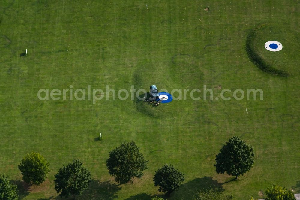 Aerial photograph Würzburg - Grounds of the Golf course at of Golf Club Wuerzburg e.V. in the district Heidingsfeld in Wuerzburg in the state Bavaria, Germany