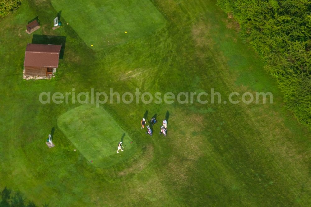 Aerial photograph Würzburg - Grounds of the Golf course at of Golf Club Wuerzburg e.V. in the district Heidingsfeld in Wuerzburg in the state Bavaria, Germany