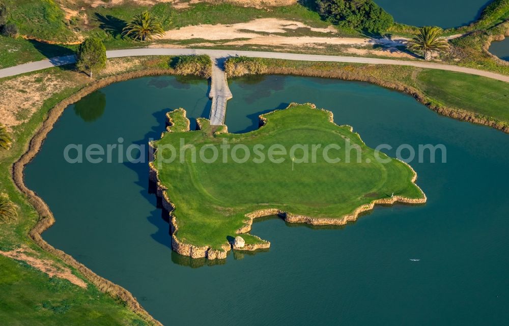 Calvia from the bird's eye view: Grounds of the Golf course at Golf Santa Ponsa II in Calvia in Balearische Insel Mallorca, Spain