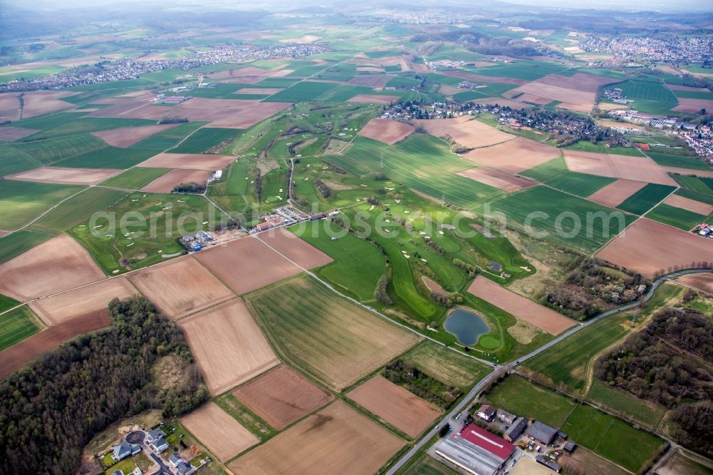 Aerial image Groß-Zimmern - Grounds of the Golf course at Golf Sport Park Gross-Zimmern in Gross-Zimmern in the state Hesse, Germany