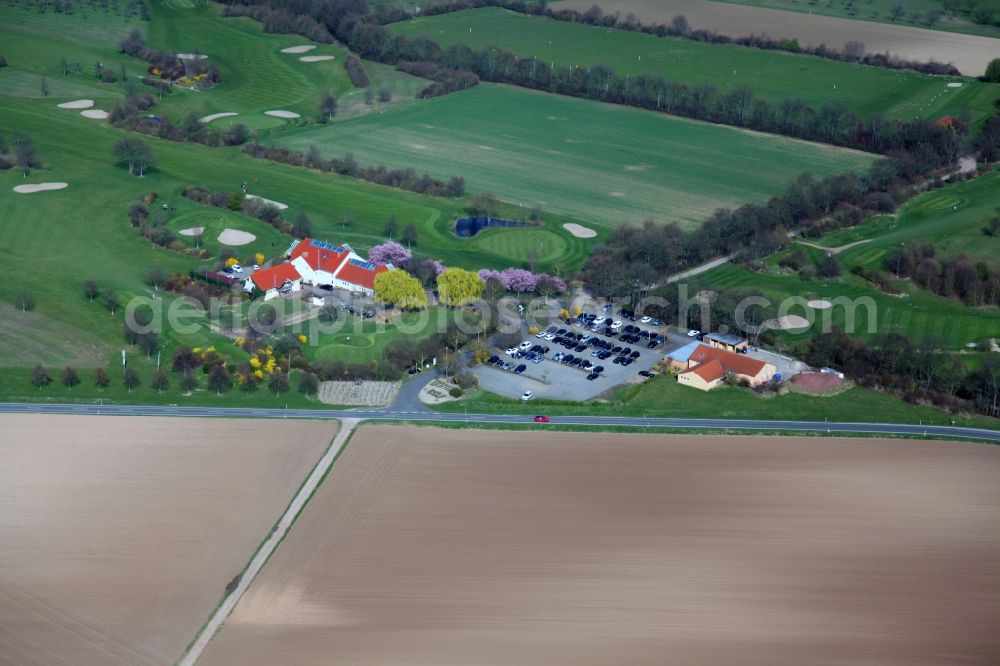 Mommenheim from the bird's eye view: Grounds of the Golf course at of Golfanlage Domtal in Mommenheim in the state Rhineland-Palatinate