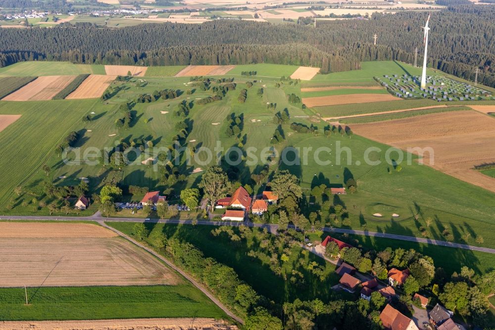 Aerial photograph Alpirsbach - Grounds of the Golf course at of Golfclub Alpirsbach e.V. in Alpirsbach in the state Baden-Wurttemberg, Germany