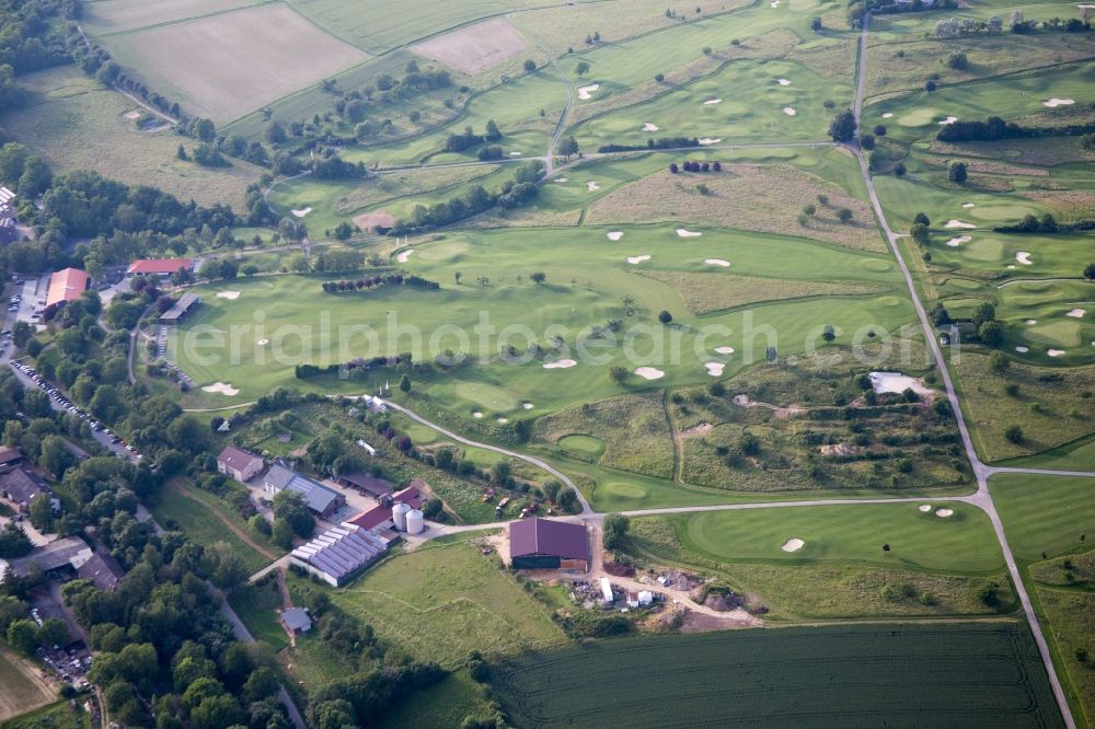 Aerial photograph Bruchsal - Grounds of the Golf course at Golfclub Bruchsal e.V. in Bruchsal in the state Baden-Wuerttemberg, Germany