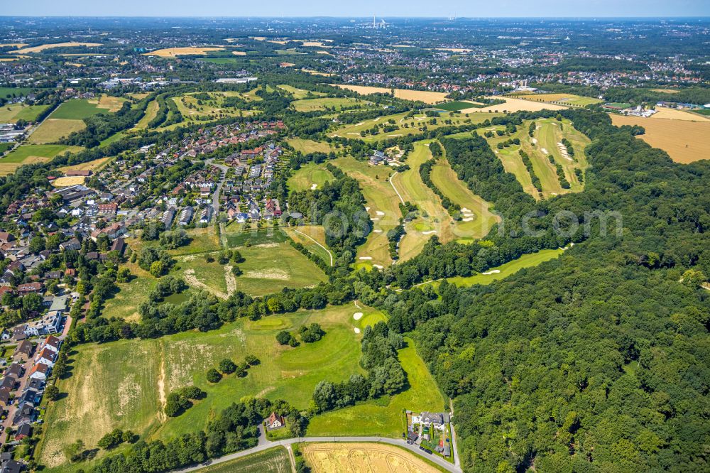 Aerial photograph Frohlinde - Grounds of the Golf course at Golfclub Castrop-Rauxel e.V. in Frohlinde in Frohlinde at Ruhrgebiet in the state North Rhine-Westphalia, Germany