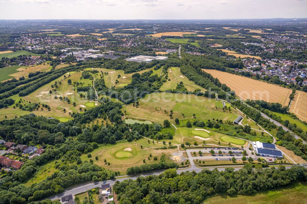 Frohlinde from above - Grounds of the Golf course at Golfclub Castrop-Rauxel e.V. in Frohlinde in Frohlinde at Ruhrgebiet in the state North Rhine-Westphalia, Germany