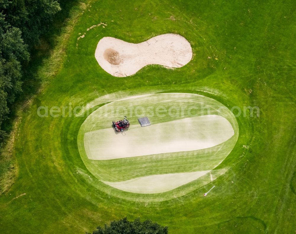 Gevelsberg from the bird's eye view: Grounds of the Golf course at of Golfclub Gut Berge on Berkenberg in the district Heck in Gevelsberg in the state North Rhine-Westphalia, Germany