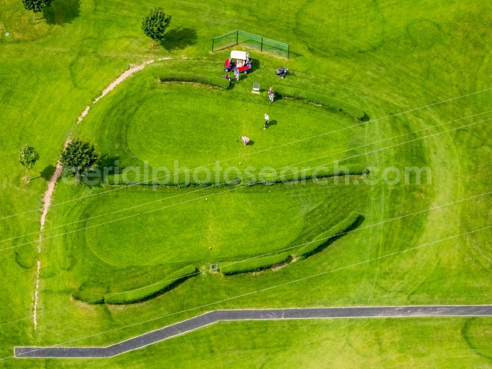 Aerial image Gevelsberg - Grounds of the Golf course at of Golfclub Gut Berge on Berkenberg in the district Heck in Gevelsberg in the state North Rhine-Westphalia, Germany