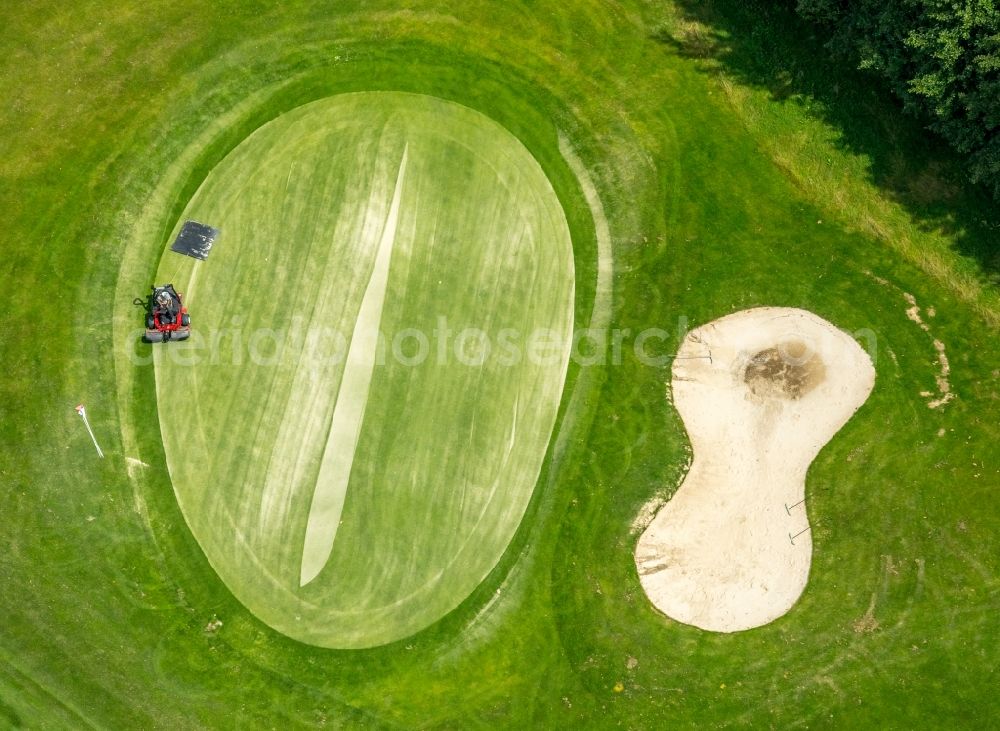 Gevelsberg from above - Grounds of the Golf course at of Golfclub Gut Berge on Berkenberg in the district Heck in Gevelsberg in the state North Rhine-Westphalia, Germany