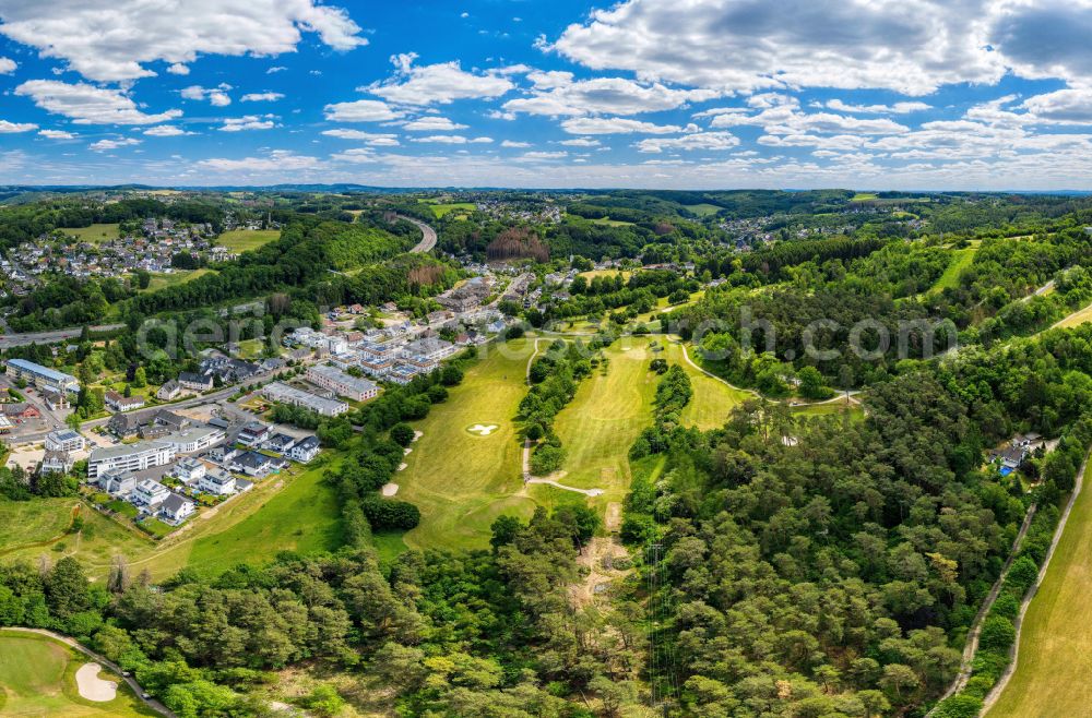 Aerial image Overath - Grounds of the Golf course at Golfclub Der Luederich on place Am Golfplatz in the district Steinenbrueck in Overath in the state North Rhine-Westphalia, Germany