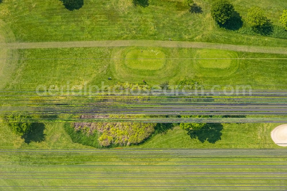 Aerial photograph Mülheim an der Ruhr - Grounds of the Golf course at Golfclub Muelheim on Ruhr Raffelberg in Muelheim on the Ruhr at Ruhrgebiet in the state North Rhine-Westphalia, Germany