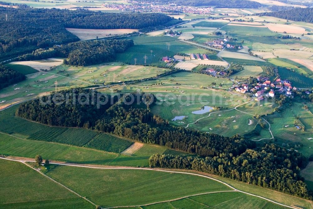 Steißlingen from above - Grounds of the Golf course at Golfclub Steisslingen e.V. am Bodensee in Steisslingen in the state Baden-Wuerttemberg