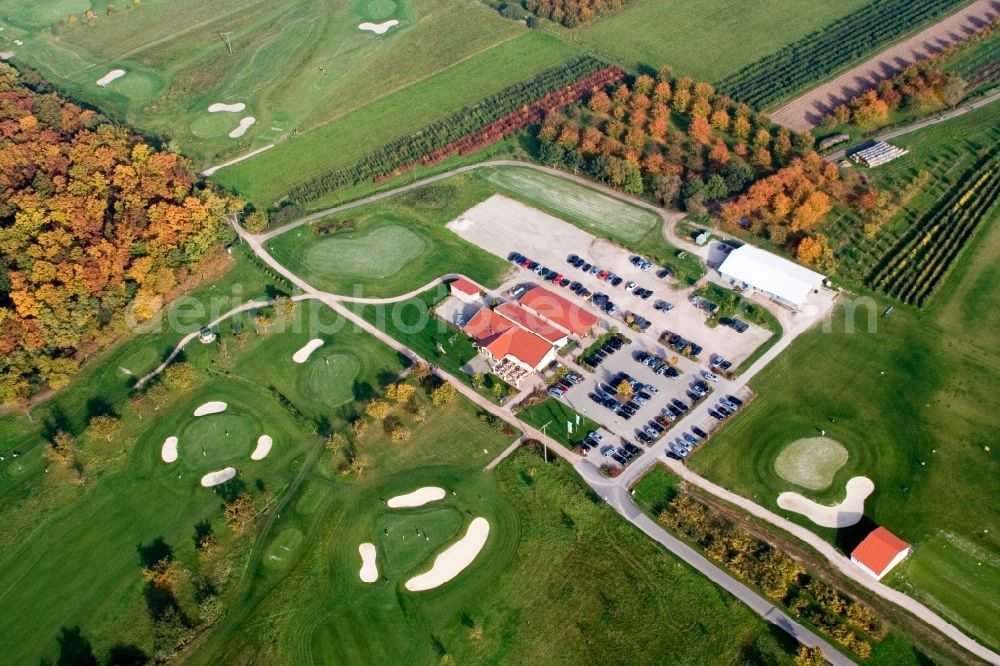 Appenweier from above - Grounds of the Golf course at Golfclub Urloffen in Appenweier in the state Baden-Wuerttemberg