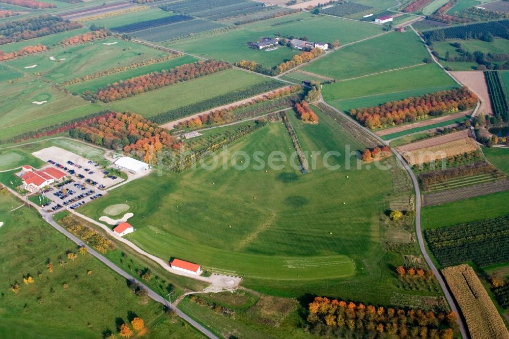 Appenweier from above - Grounds of the Golf course at of Golfclub Urloffen in Appenweier in the state Baden-Wuerttemberg