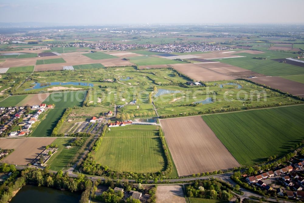 Aerial photograph Wattenheim - Grounds of the Golf course at Golfpark Biblis-Wattenheim *****GOLF absolute in Wattenheim in the state Hesse, Germany