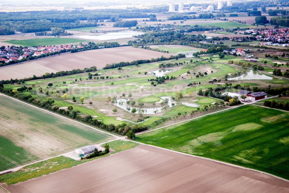 Aerial photograph Wattenheim - Grounds of the Golf course at Golfpark Biblis-Wattenheim *****GOLF absolute in Wattenheim in the state Hesse, Germany