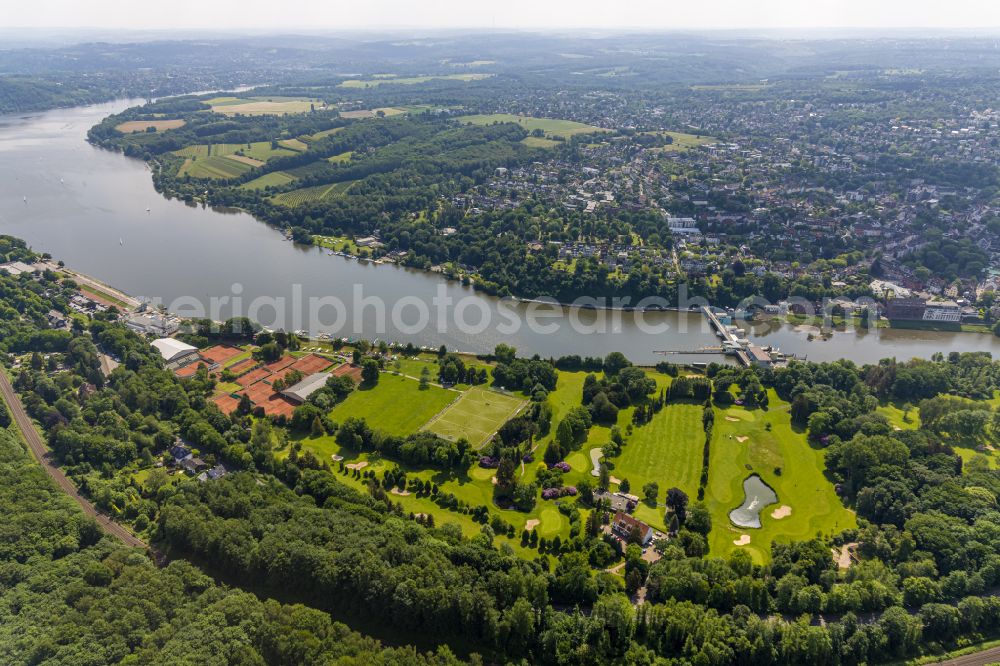 Aerial image Essen - Grounds of the Golf course at Golfriege ETUF e.V. on street Freiherr-vom-Stein-Strasse in the district Bredeney in Essen at Ruhrgebiet in the state North Rhine-Westphalia, Germany