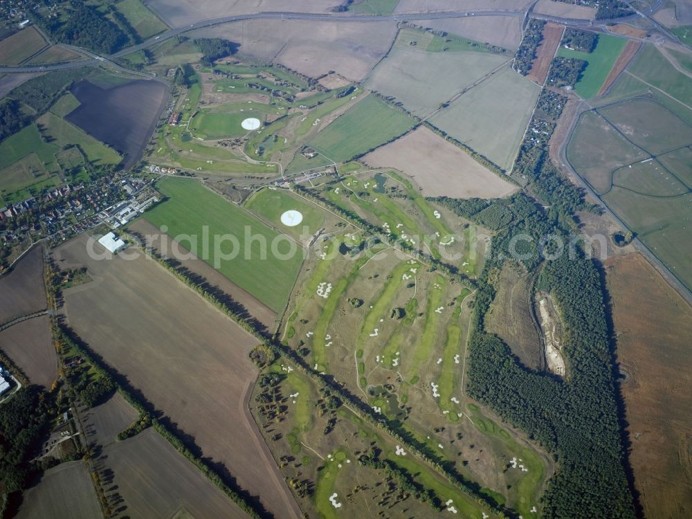 Aerial image Groß Kienitz - Grounds of the Golf course at der Golfcenter Gross Kienitz Verwaltungs GmbH in Gross Kienitz in the state Brandenburg