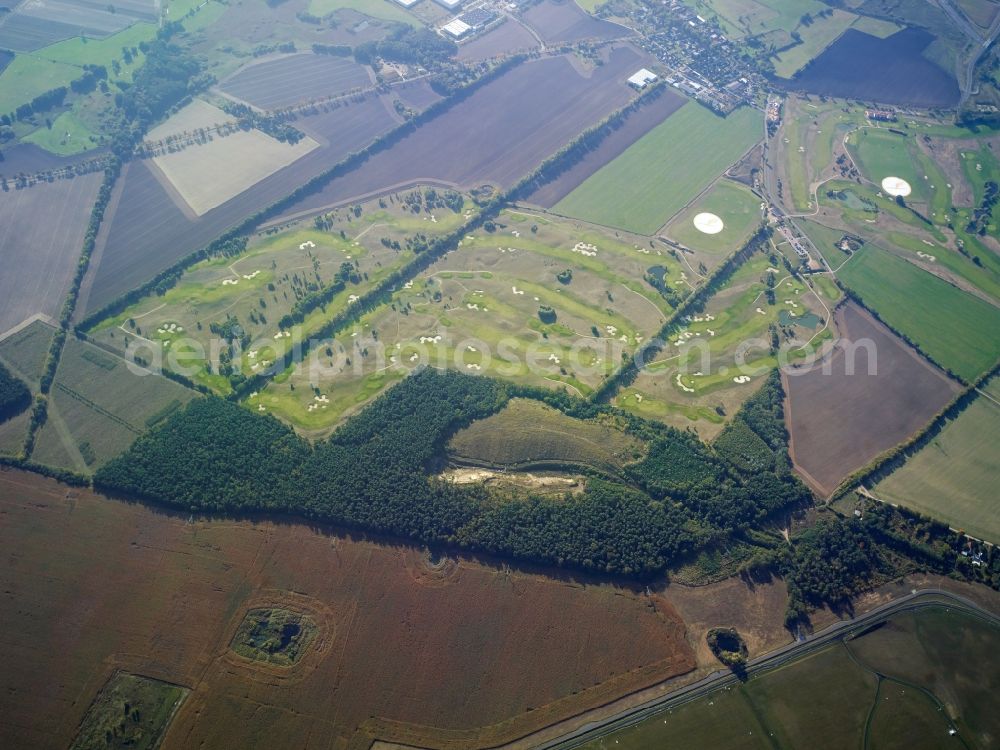 Aerial image Groß Kienitz - Grounds of the Golf course at der Golfcenter Gross Kienitz Verwaltungs GmbH in Gross Kienitz in the state Brandenburg