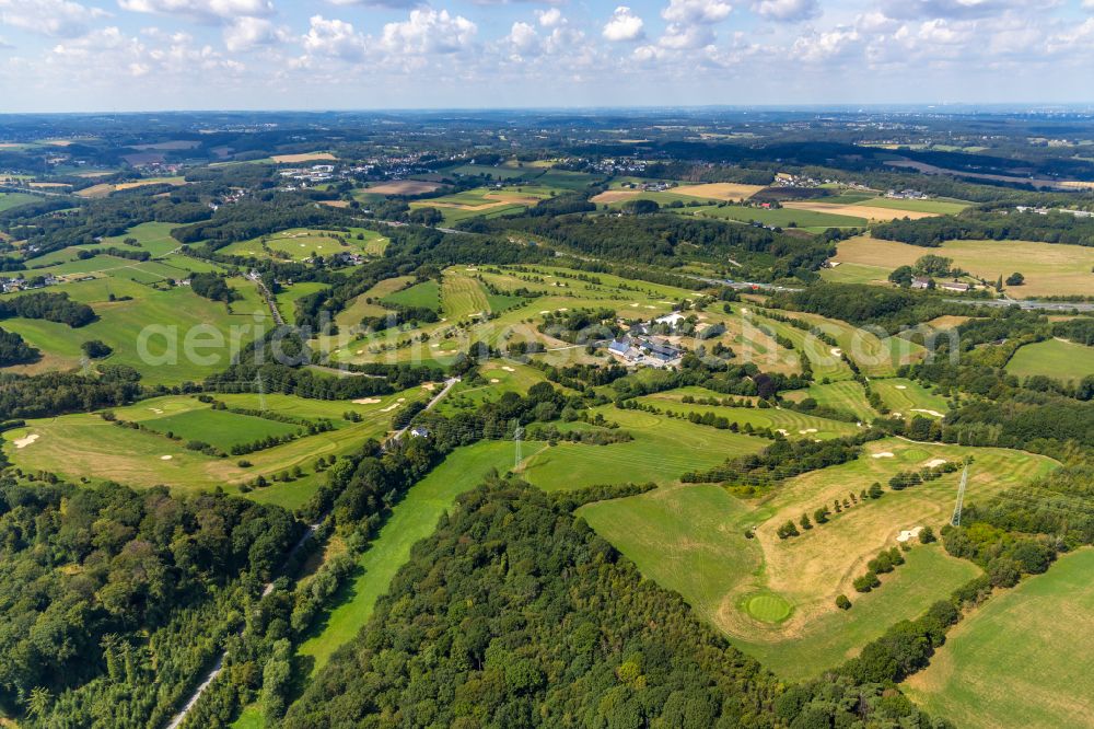 Heck from the bird's eye view: Grounds of the Golf course at Gut Berge on street Berkenberg in Heck in the state North Rhine-Westphalia, Germany