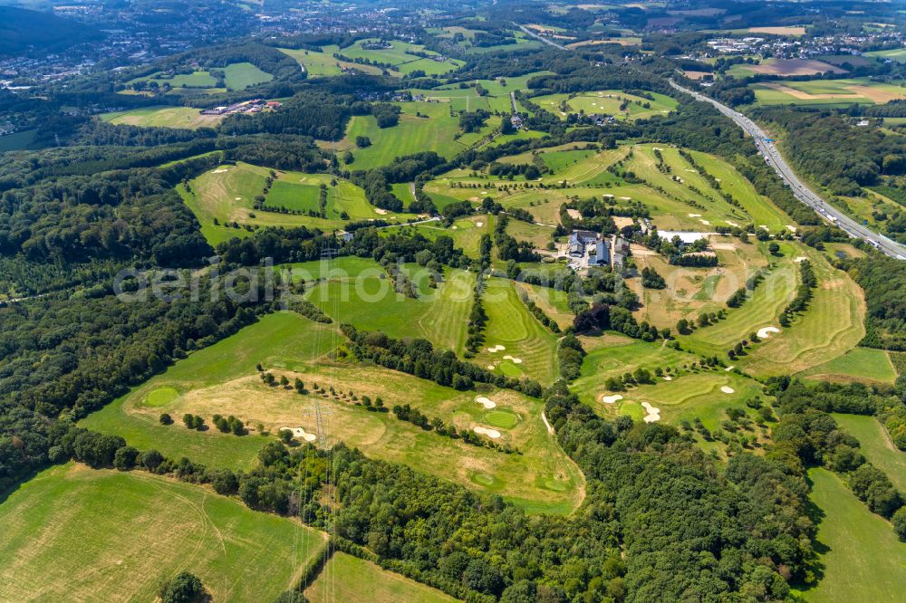 Aerial image Heck - Grounds of the Golf course at Gut Berge on street Berkenberg in Heck in the state North Rhine-Westphalia, Germany