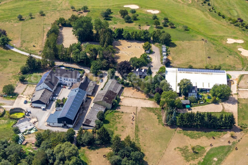 Aerial photograph Heck - Grounds of the Golf course at Gut Berge on street Berkenberg in Heck in the state North Rhine-Westphalia, Germany