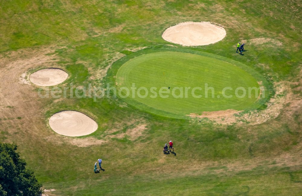 Heck from above - Grounds of the Golf course at Gut Berge on street Berkenberg in Heck in the state North Rhine-Westphalia, Germany