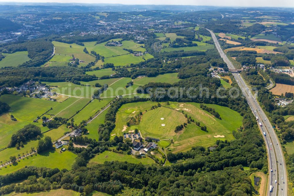 Heck from the bird's eye view: Grounds of the Golf course at Gut Berge on street Berkenberg in Heck in the state North Rhine-Westphalia, Germany