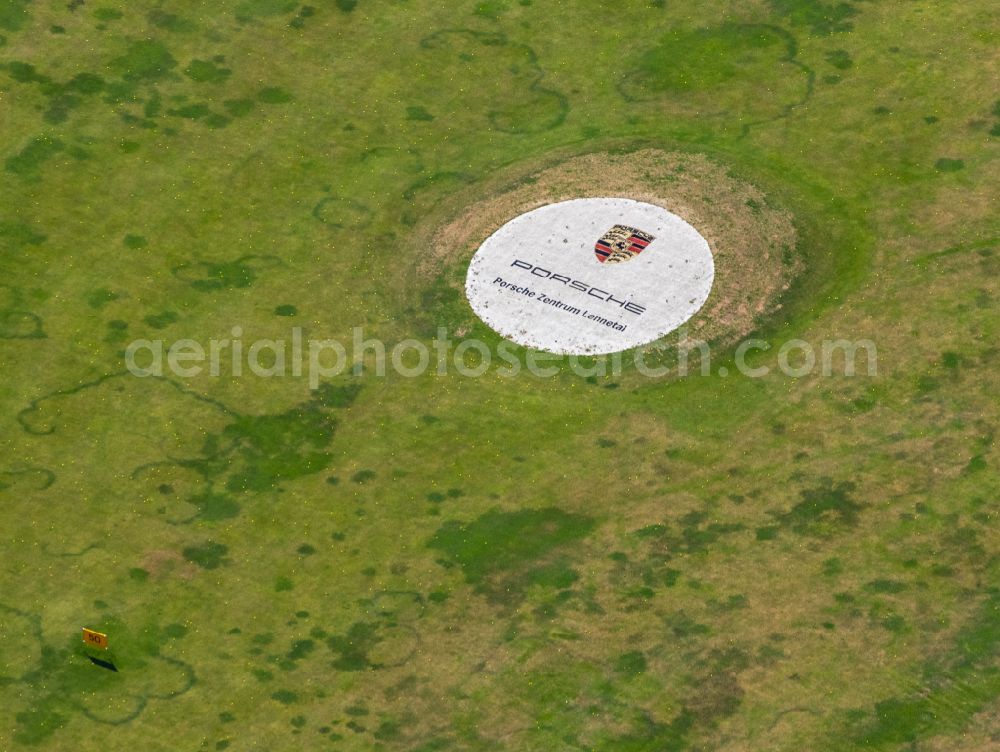 Aerial image Heck - Grounds of the Golf course at Gut Berge on street Berkenberg in Heck in the state North Rhine-Westphalia, Germany