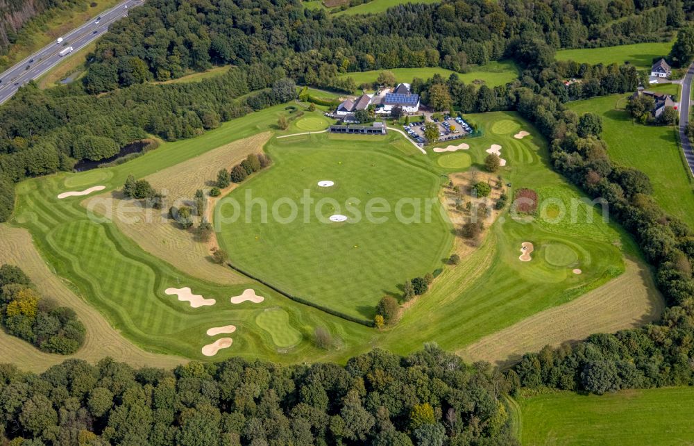 Aerial photograph Heck - Grounds of the Golf course at Gut Berge on street Berkenberg in Heck in the state North Rhine-Westphalia, Germany