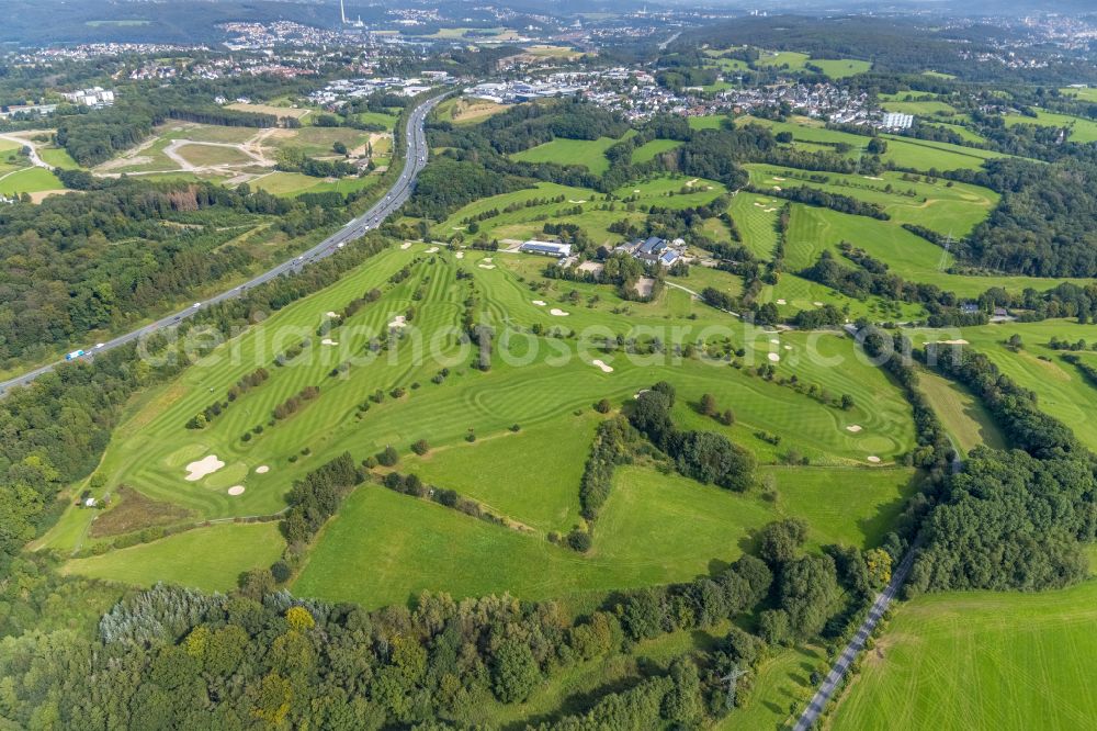 Aerial photograph Heck - Grounds of the Golf course at Gut Berge on street Berkenberg in Heck in the state North Rhine-Westphalia, Germany