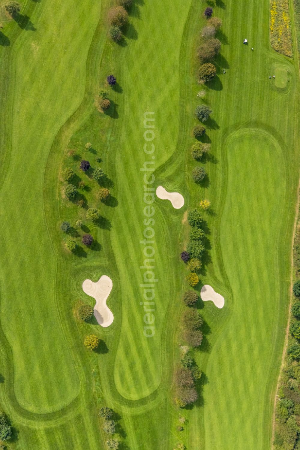 Heck from above - Grounds of the Golf course at Gut Berge on street Berkenberg in Heck in the state North Rhine-Westphalia, Germany