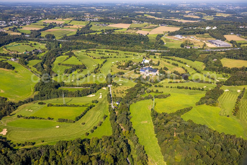 Aerial image Heck - Grounds of the Golf course at Gut Berge on street Berkenberg in Heck in the state North Rhine-Westphalia, Germany