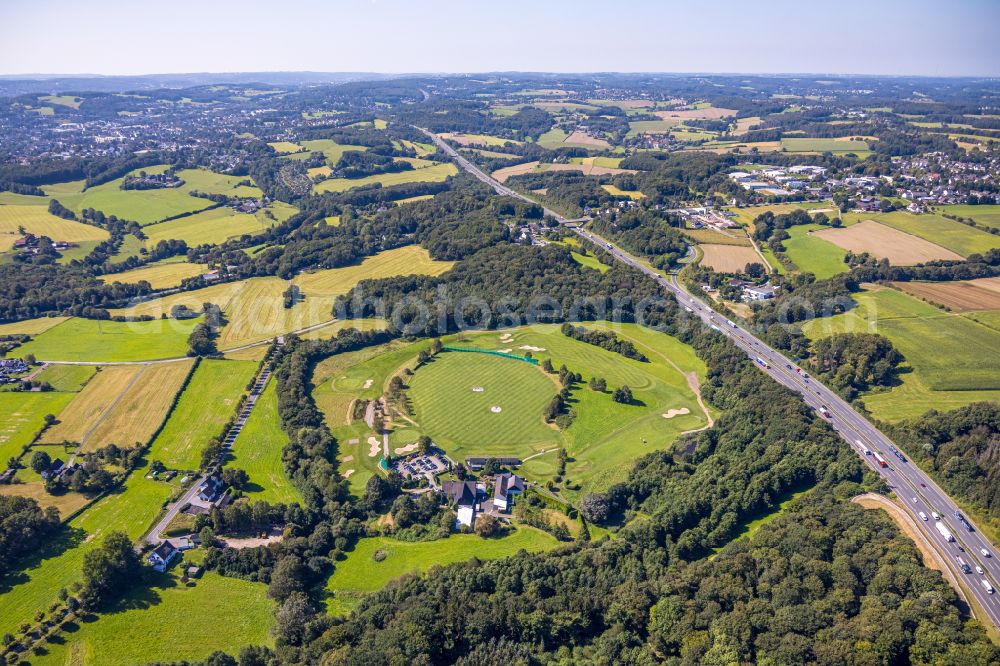 Heck from the bird's eye view: Grounds of the Golf course at Gut Berge on street Berkenberg in Heck in the state North Rhine-Westphalia, Germany