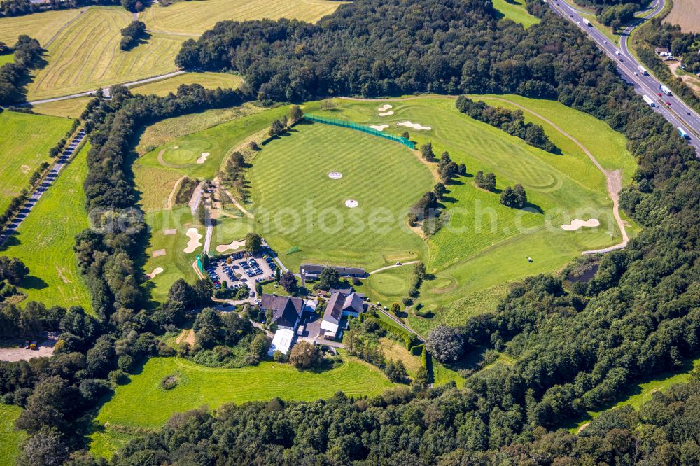 Aerial image Heck - Grounds of the Golf course at Gut Berge on street Berkenberg in Heck in the state North Rhine-Westphalia, Germany