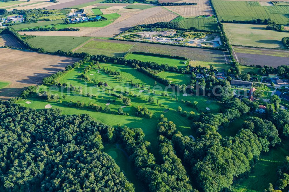 Buxtehude from above - Grounds of the Golf course at Gut Immenbeck in Buxtehude in the state Lower Saxony, Germany