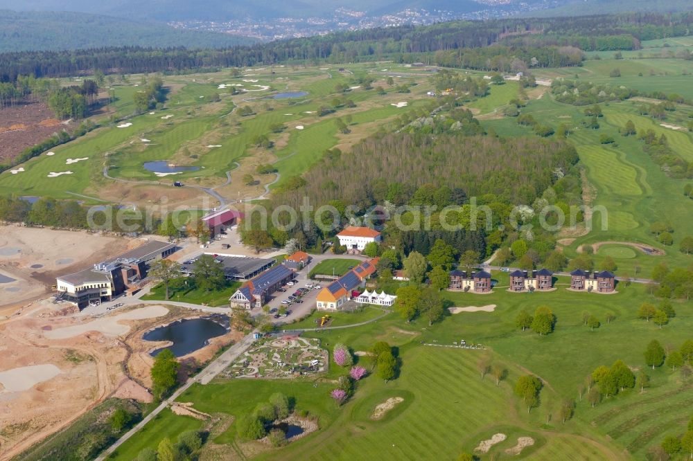 Staufenberg from the bird's eye view: Grounds of the Golf course at Gut Wissmannshof in Staufenberg in the state Lower Saxony, Germany